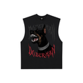 Doberman Rage X Risen Retro Raw Edge Cotton Tank Top