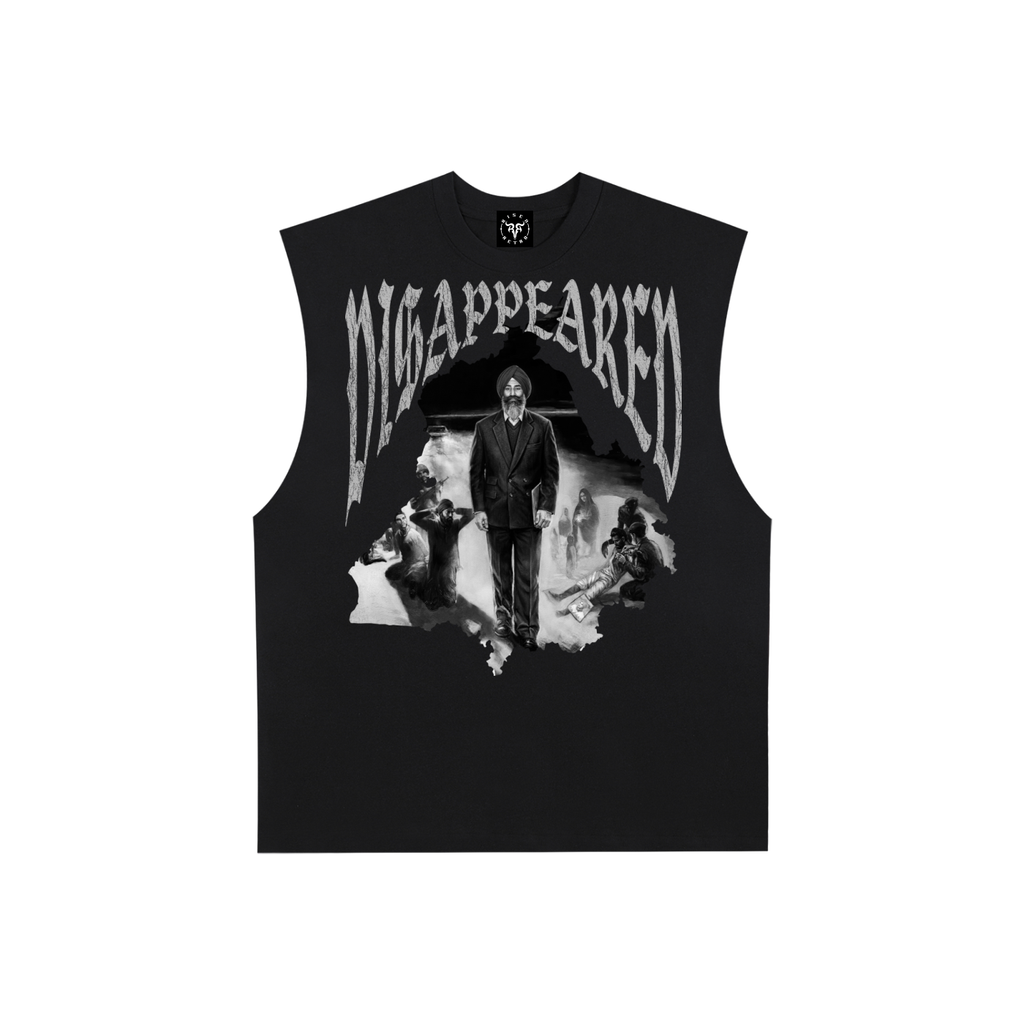 Jaswant Singh Khalra DISAPPEARED  | RisenRetro | Raw Edge Cotton Tank Top