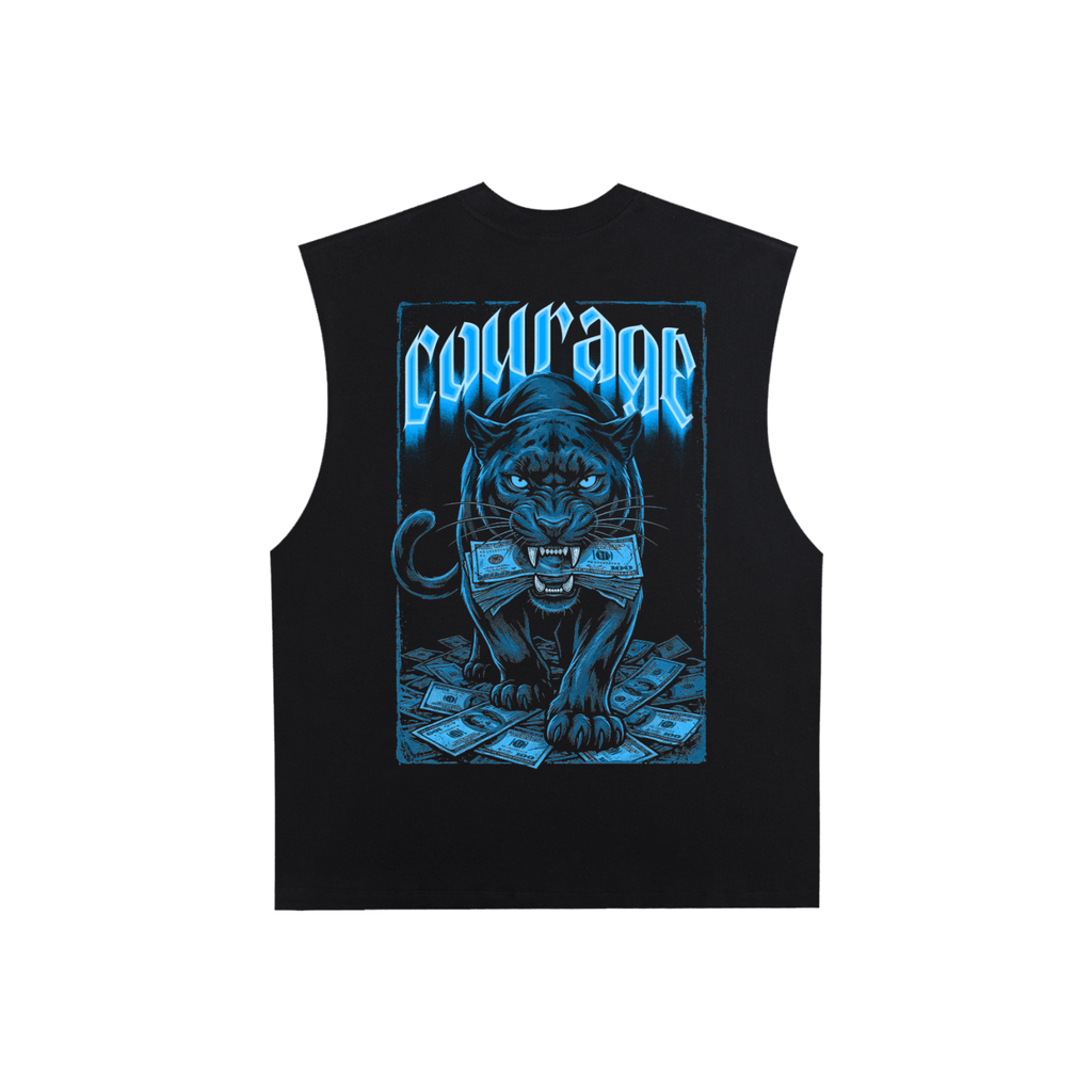 COURAGE | RisenRetro | Raw Edge Cotton Tank Top