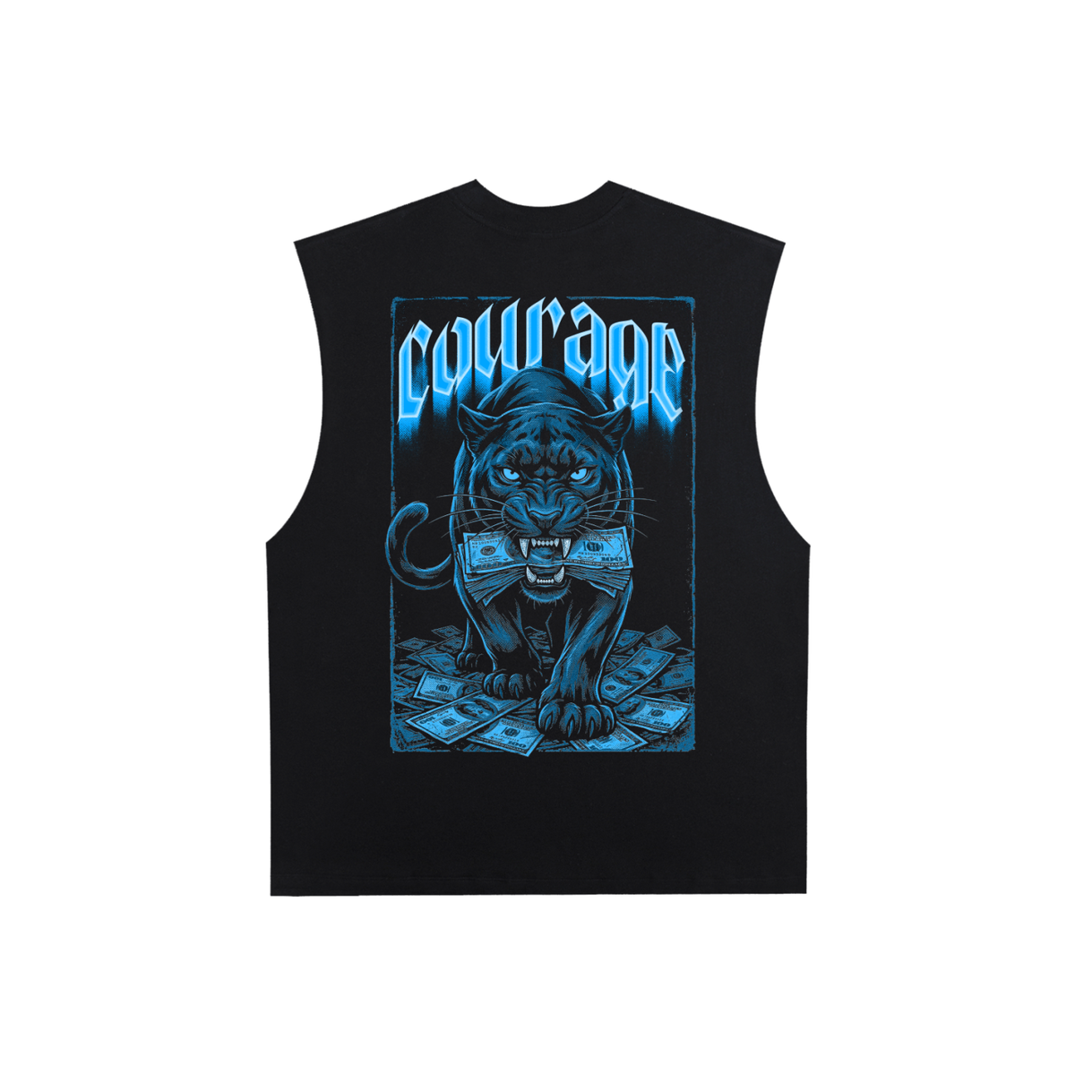 COURAGE | RisenRetro | Raw Edge Cotton Tank Top
