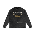 HOMIES 911 X RisenRetro Acid Wash Oversize Long Sleeve T-Shirt