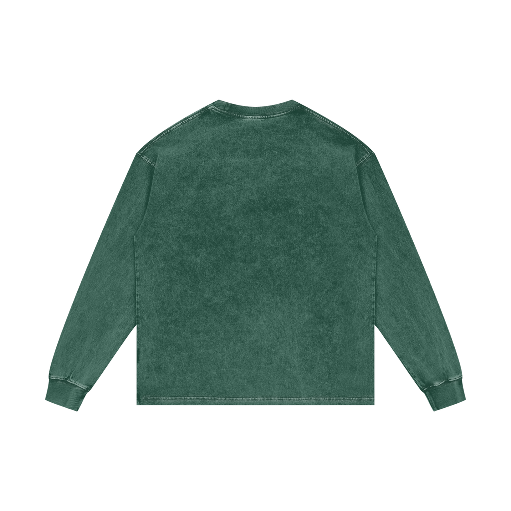 VVS Culture X RisenRetro Acid Wash Oversize Long Sleeve T-Shirt