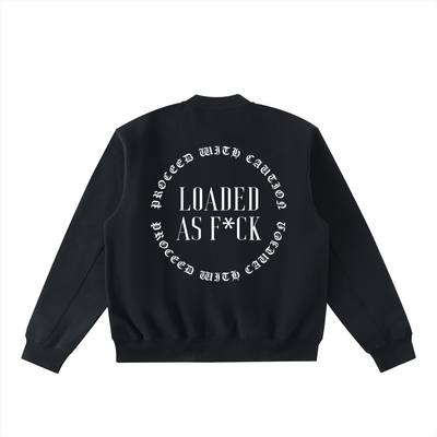 Loaded Essential Zip-Up Fleeced Varsity Jacket