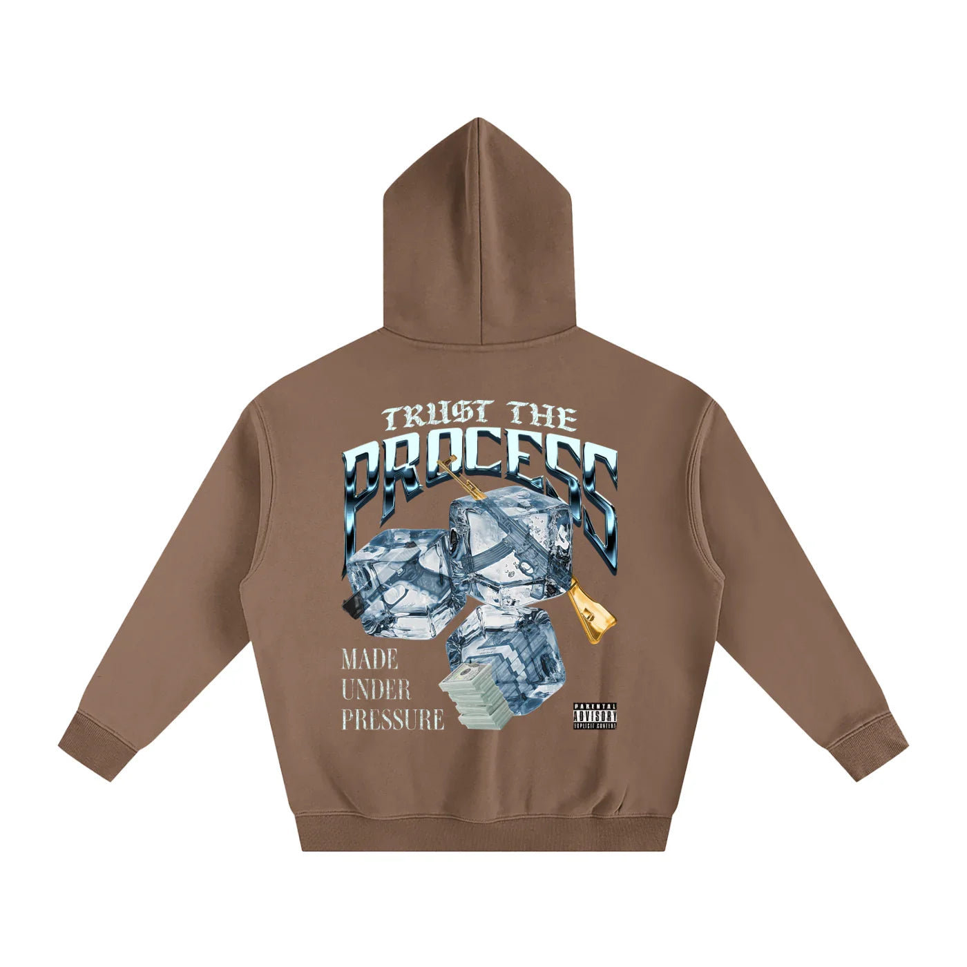 Trust The Process X Risen Retro Oversize Fleeced Hoodie