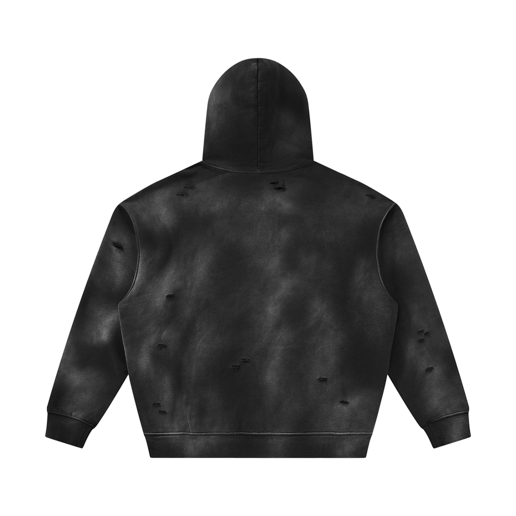 RISENRETRO X Unisex Sunfade Frayed Fleece tracksuit