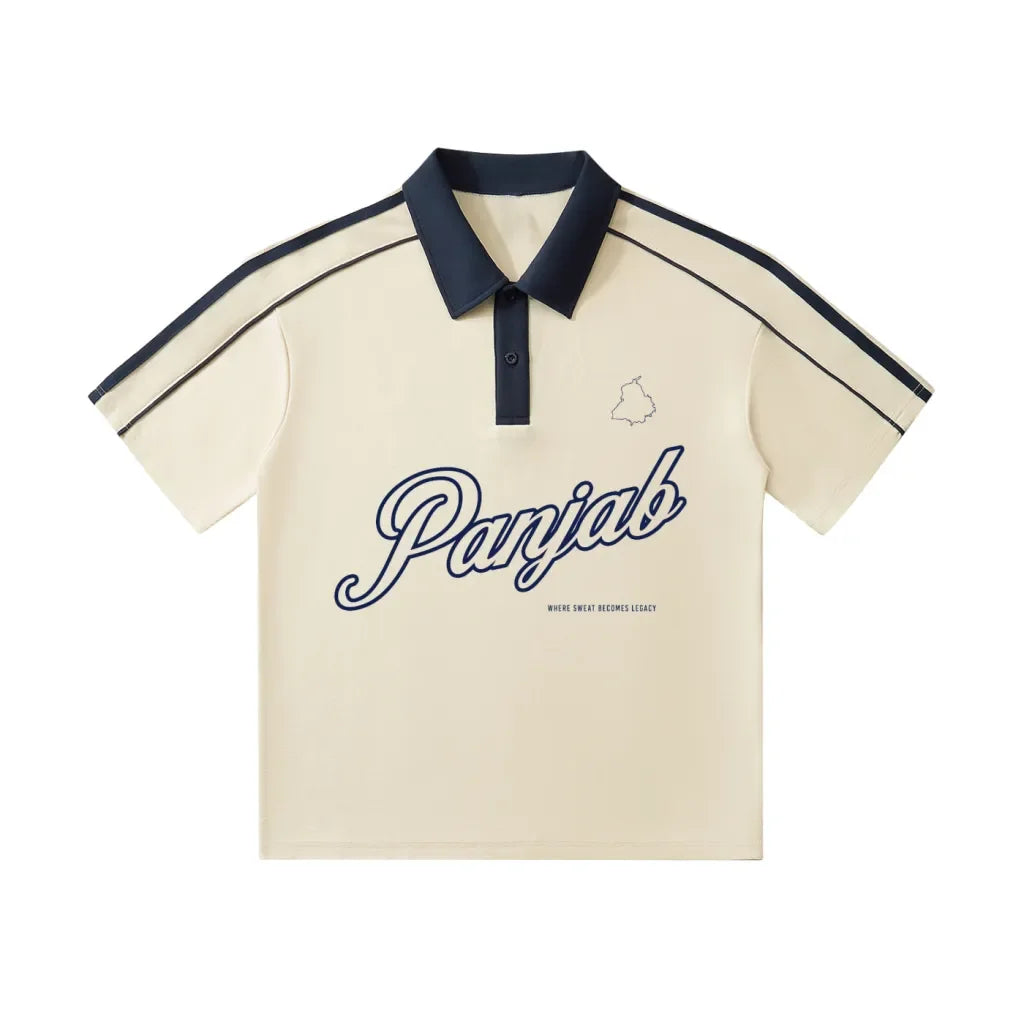 Panjab Legacy Contrast Collar Short-Sleeve Polo Shirt