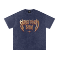 SMW | Signed to God | RisenRetro |Snow Washed Oversized Cotton T-Shirt
