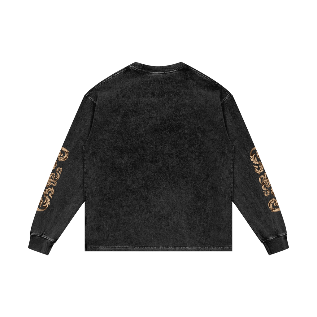 PANJAB COUTURE | RISENRETRO | Acid Wash Oversize Long Sleeve T-Shirt