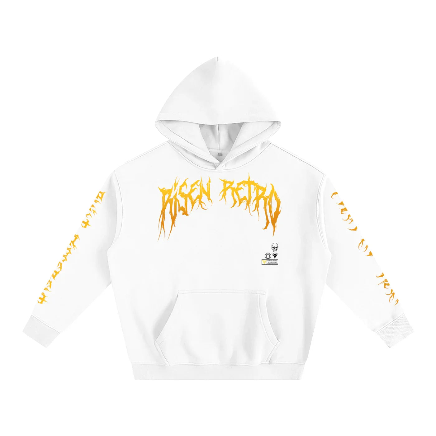 Sweat à capuche oversize en polaire Rage RR
