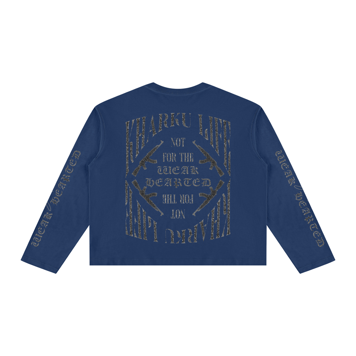KHARKU LIFE | RISENRETRO | Unisex Vintage Wash Long Sleeve Boxy T-Shirt