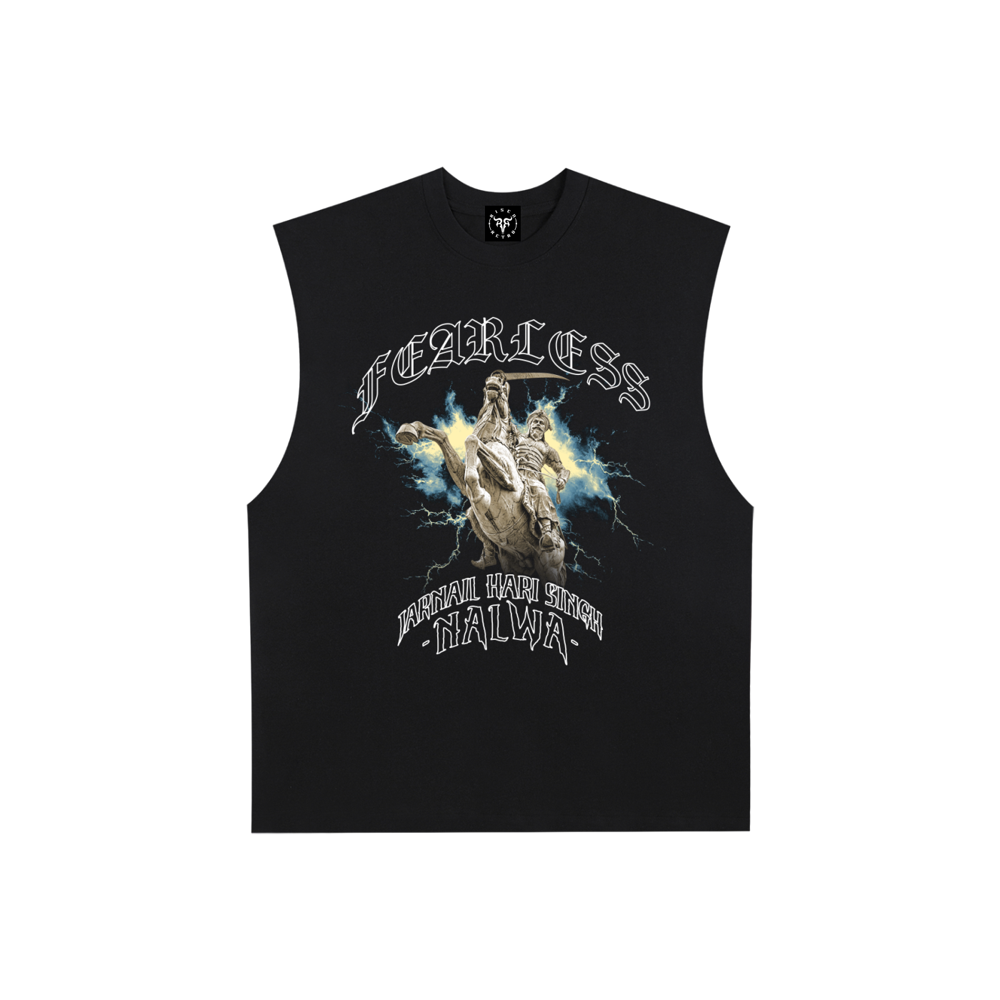 Fearless Hari Singh Nalwa v2 X Risen Retro Raw Edge Cotton Tank Top