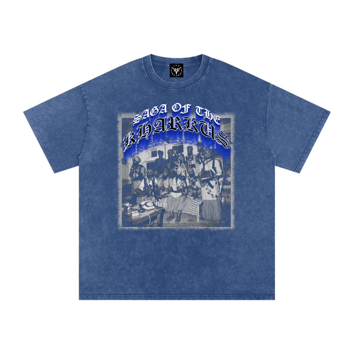 SAGA OF THE KHARKU'S | Snow Washed Oversized Cotton T-Shirt | RISENRETRO