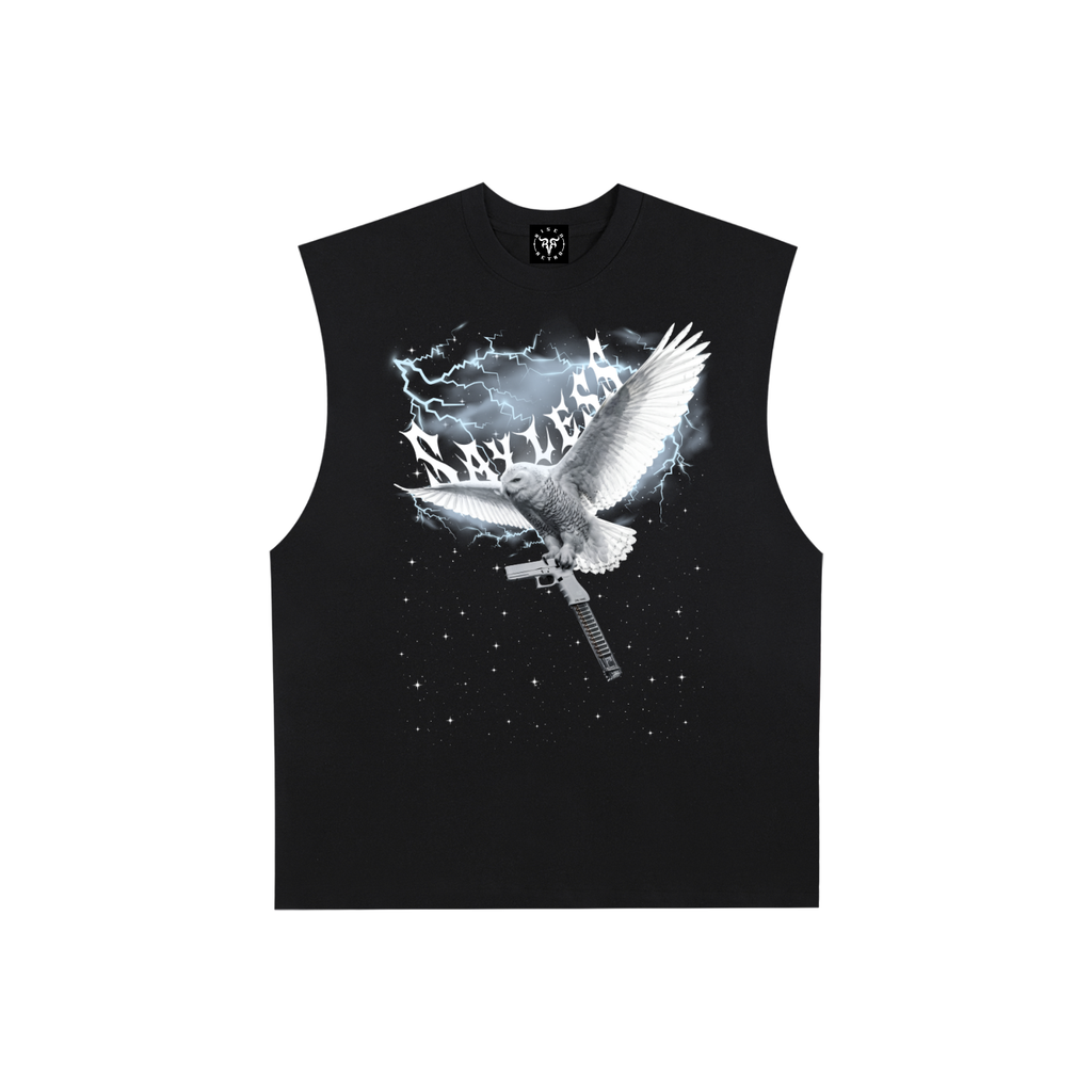 Sayless | RisenRetro | Raw Edge Cotton Tank Top