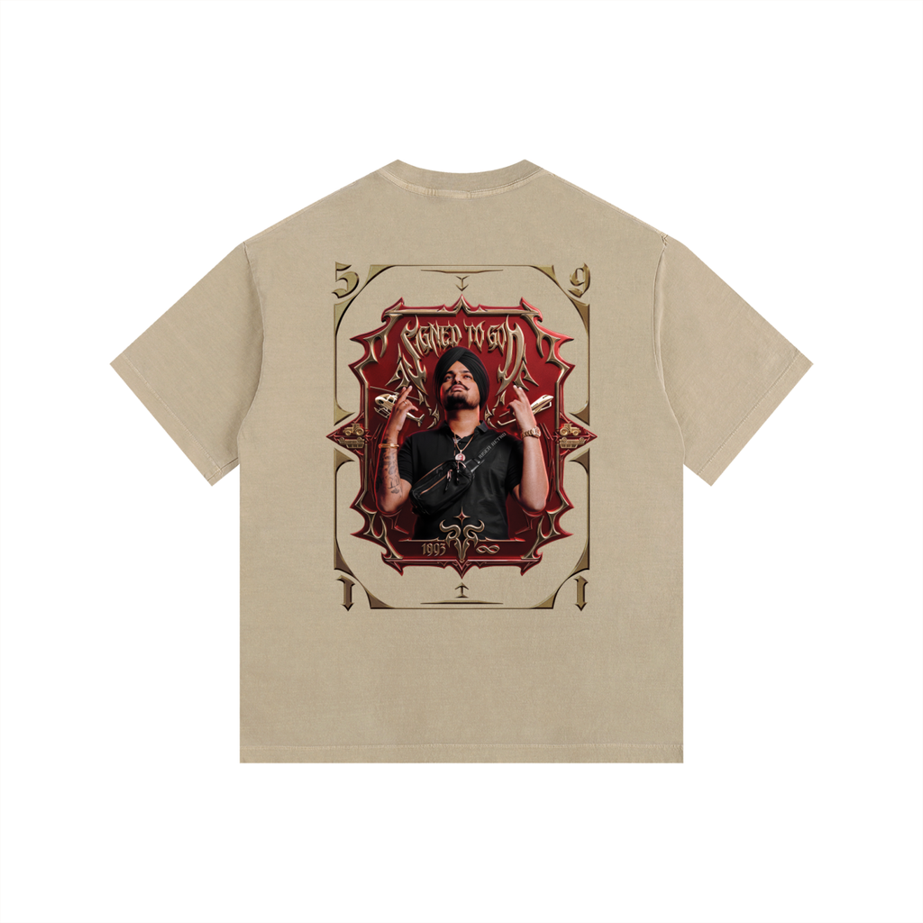 SMW | Signed To God | RisenRetro | Washed PLUS SIZE Cotton T-Shirt