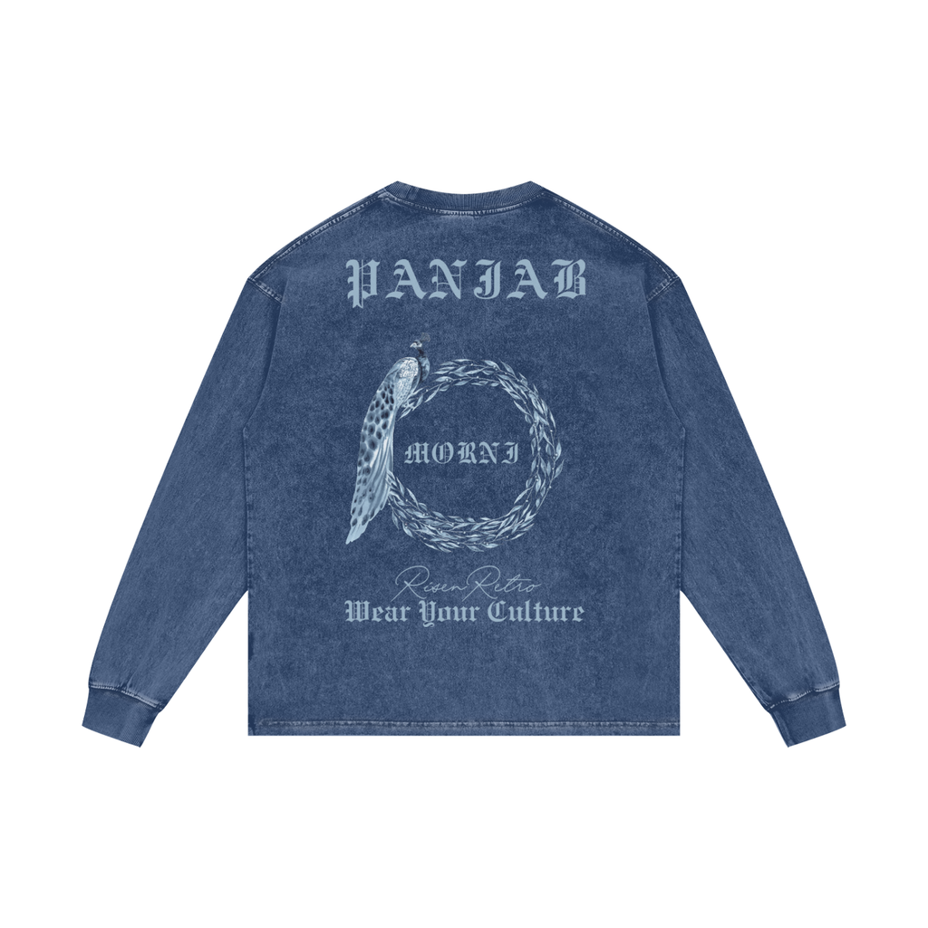 MORNI | RISENRETRO | Acid Wash Oversize Long Sleeve T-Shirt