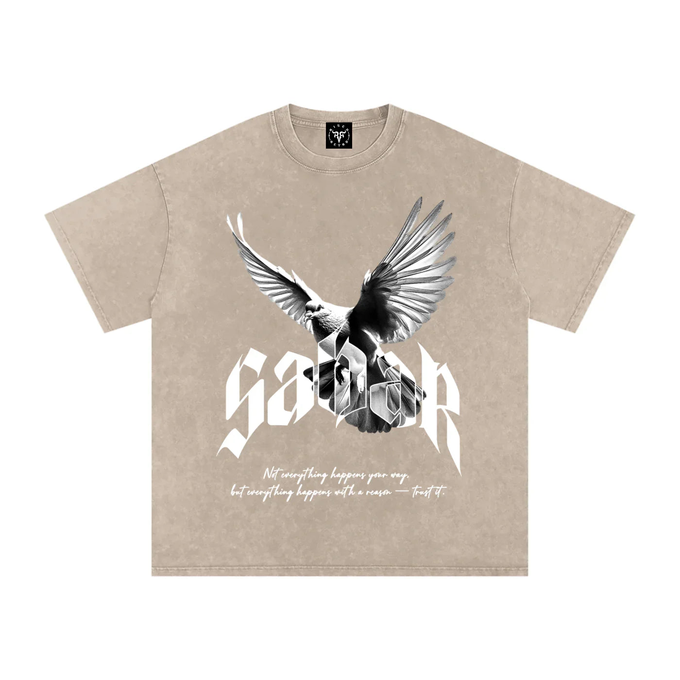 Sabar X Risen Retro Snow Washed Oversized Cotton T-Shirt
