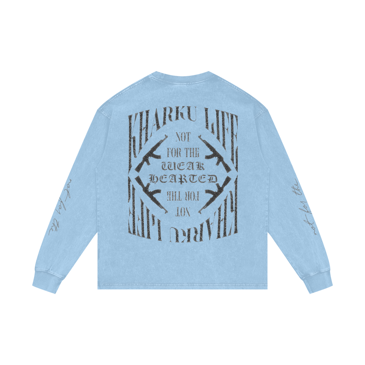 KHARKU LIFE | RISENRETRO | Acid Wash Oversize Long Sleeve T-Shirt