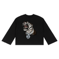 TIGER ROAR KA | RISENRETRO | Unisex Waffle Raw Edge T-Shirt