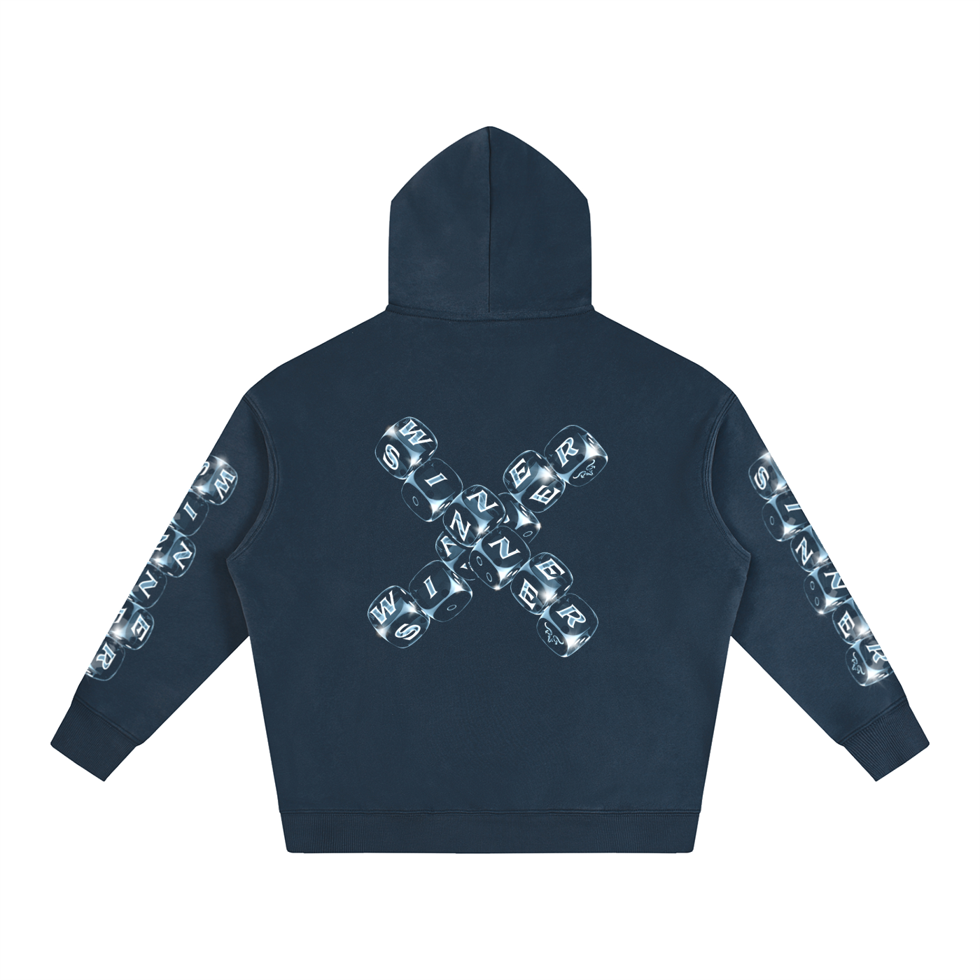 WINNER X SINNER X Risen Retro Oversize Fleeced Hoodie