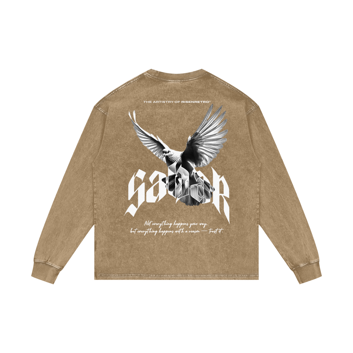 SABAR V2 | RISENRETRO | Acid Wash Oversize Long Sleeve T-Shirt
