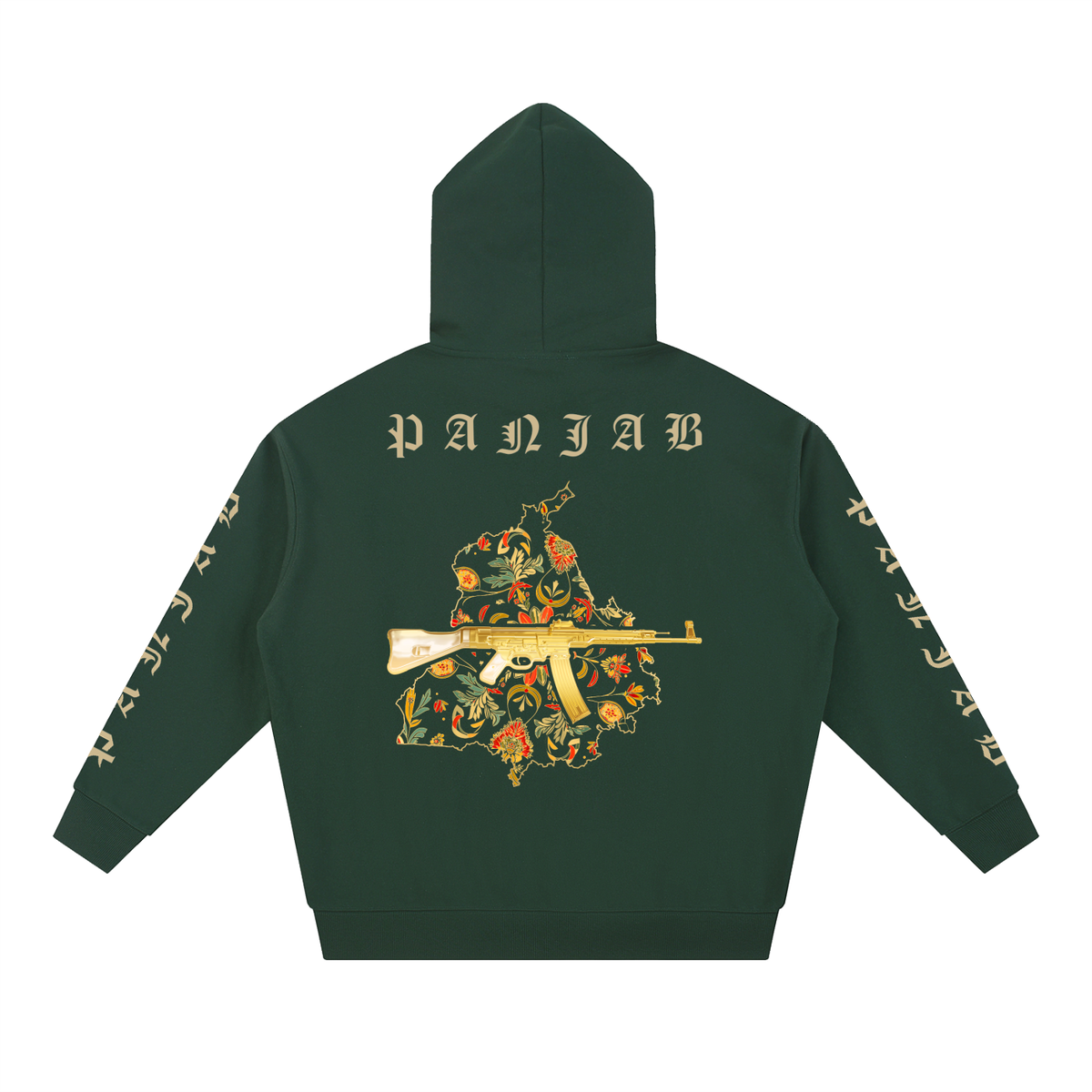 Vintage Panjab | Essential Heavyweight Hoodie | RisenRetro