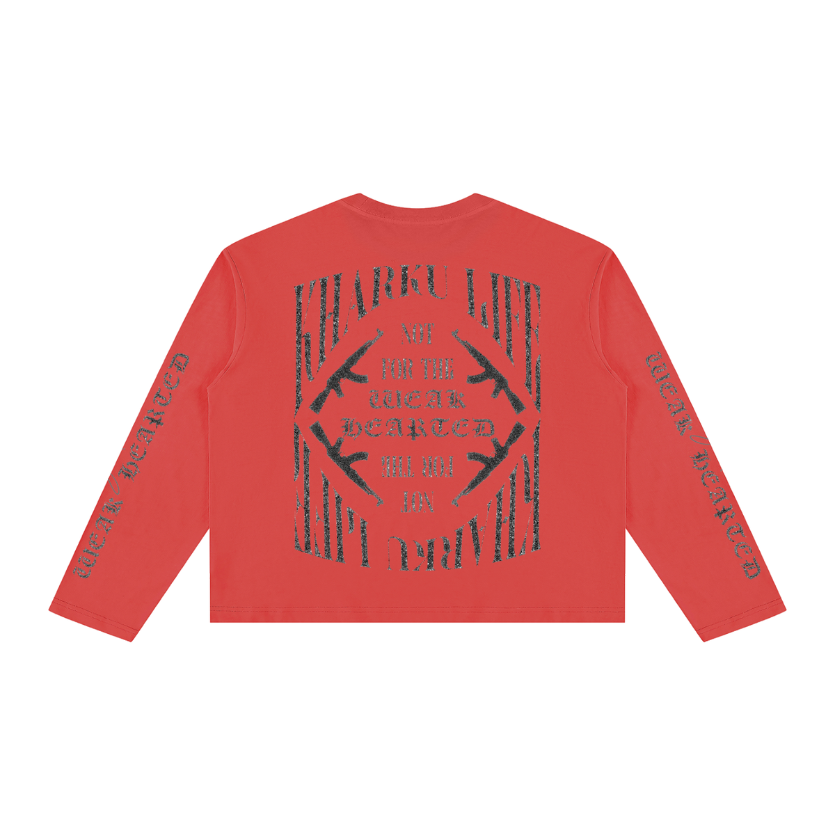 KHARKU LIFE | RISENRETRO | Unisex Vintage Wash Long Sleeve Boxy T-Shirt