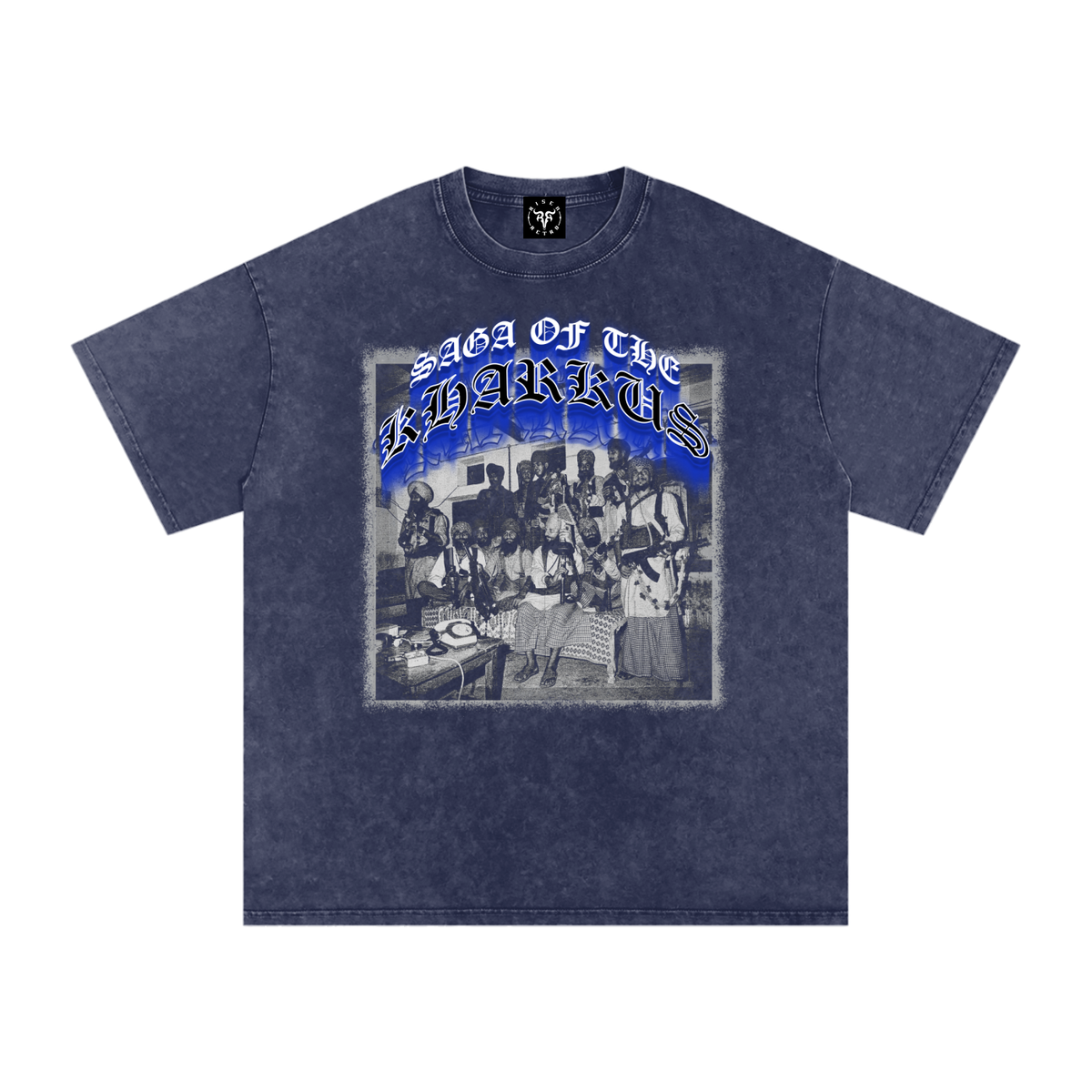 SAGA OF THE KHARKU'S | Snow Washed Oversized Cotton T-Shirt | RISENRETRO