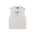 UZI Iced Out | RisenRetro | Raw Edge Cotton Tank Top