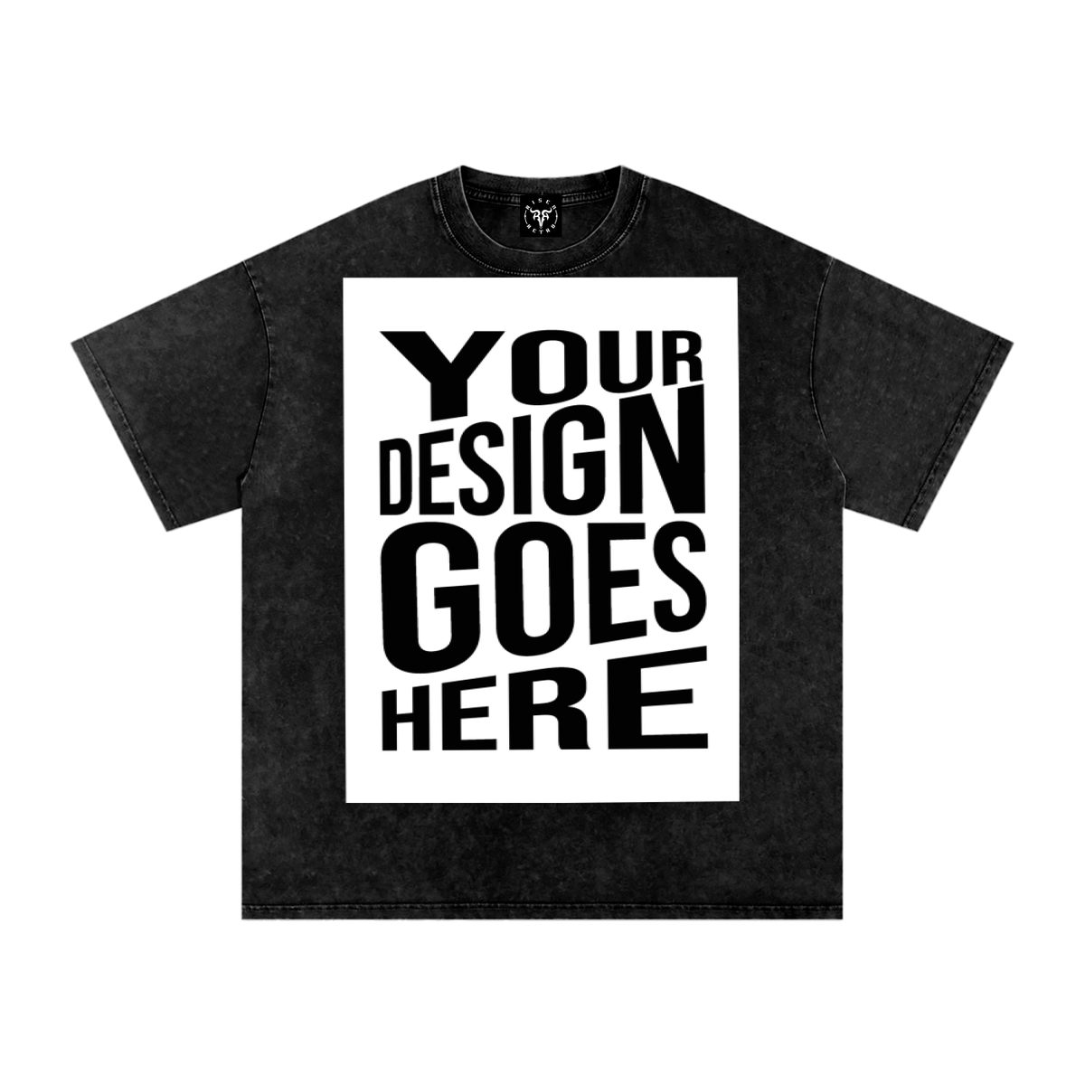 CUSTOM ORDER X RisenRetro Snow Washed Oversized Cotton T-Shirt