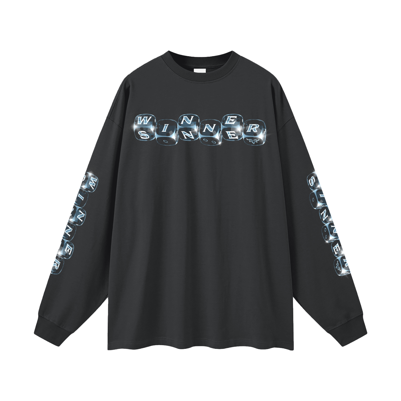 WINNER X SINNER X Risen Retro Oversized Unisex Long Sleeve T-Shirtr