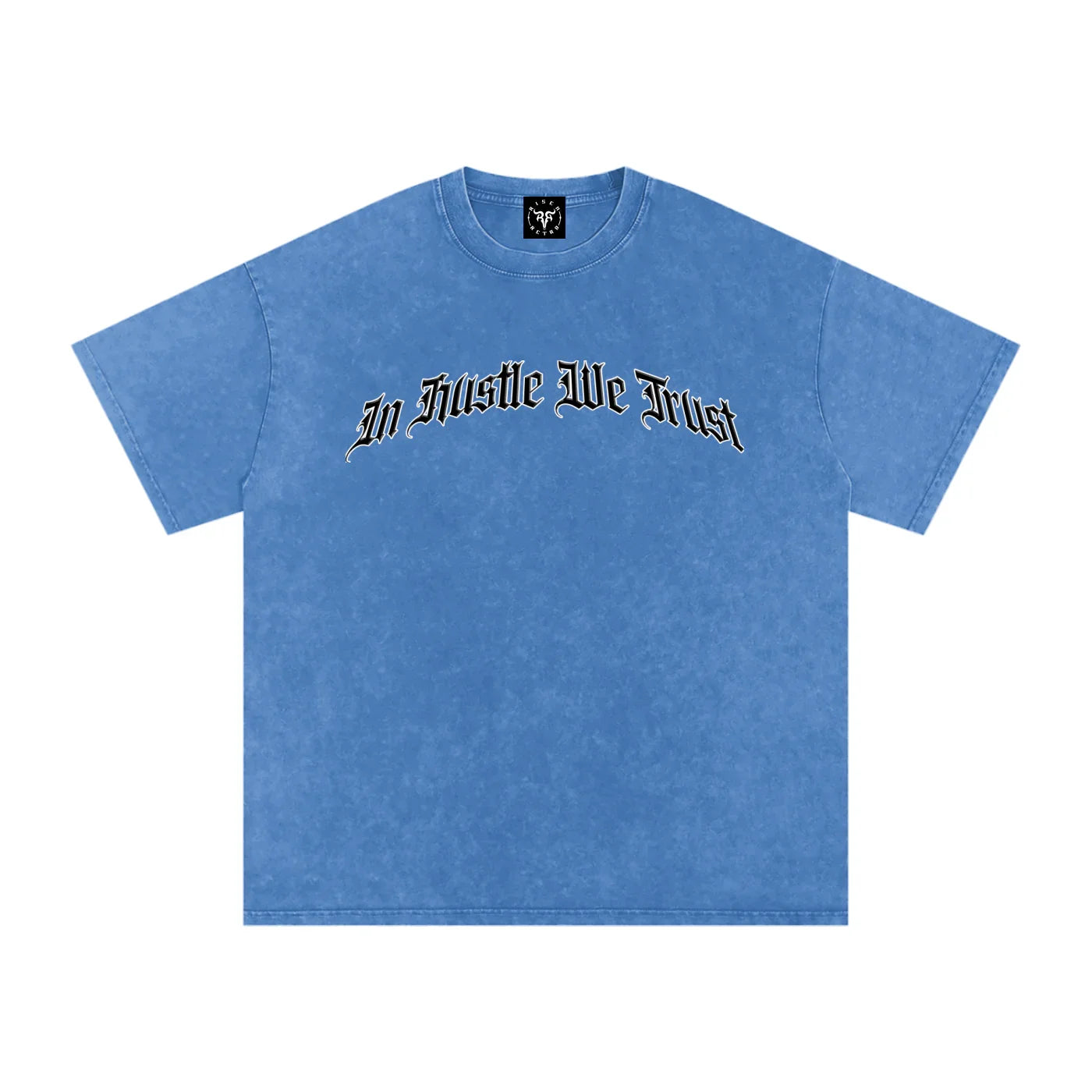 In Hustle We Trust Snow X RisenRetro Washed Oversized Cotton T-Shirt