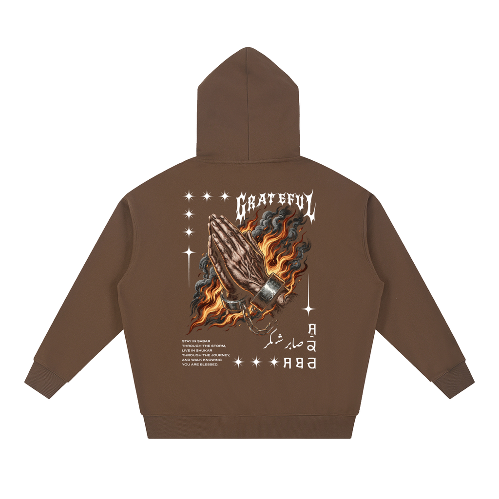 Grateful Sabar Shukar X Risen Retro Essential Heavyweight Hoodie