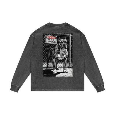 For the OG's Acid Wash Oversize Long Sleeve T-Shirt