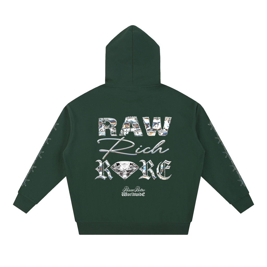 Raw Rich Rare X RisenRetro Essential Heavyweight Hoodie
