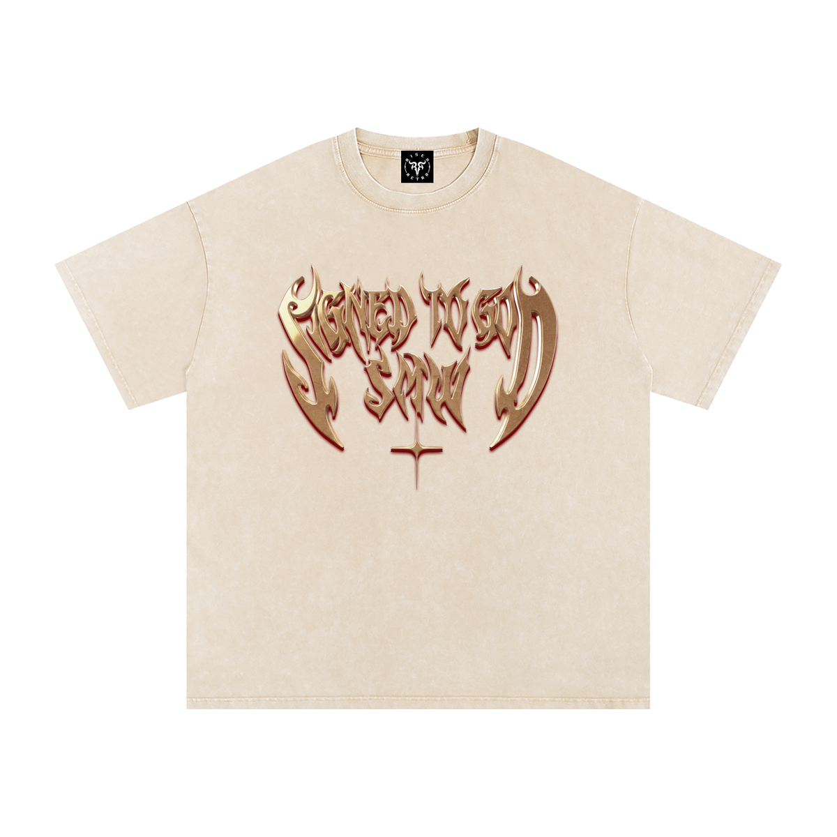 SMW | Signed to God | RisenRetro |Snow Washed Oversized Cotton T-Shirt
