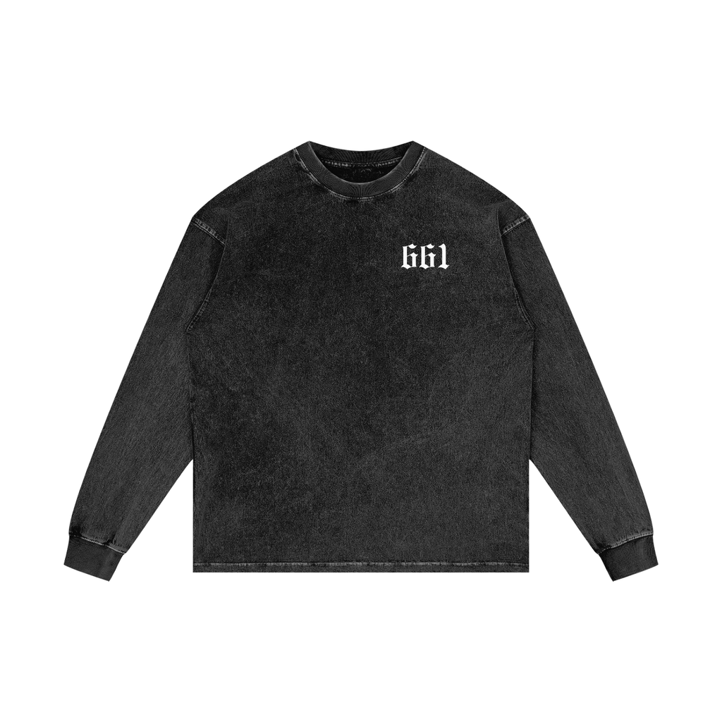 DEALER CSTM DSGNR  X Acid Wash Oversize Long Sleeve T-Shirt