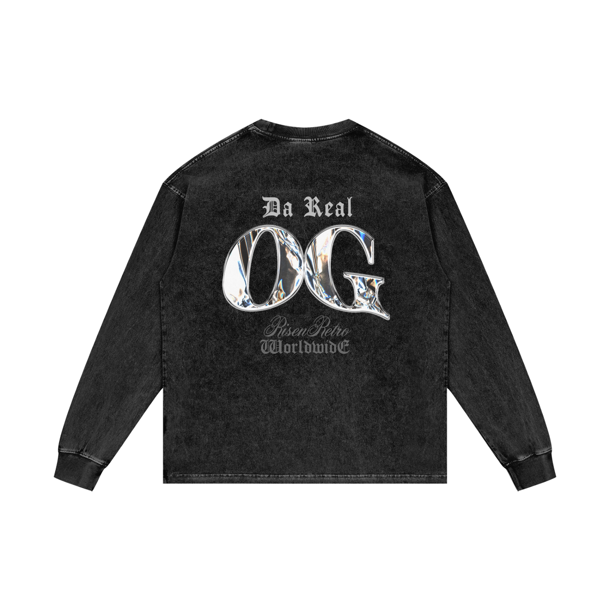 DA REAL OG | RISENRETRO | Acid Wash Oversize Long Sleeve T-Shirt