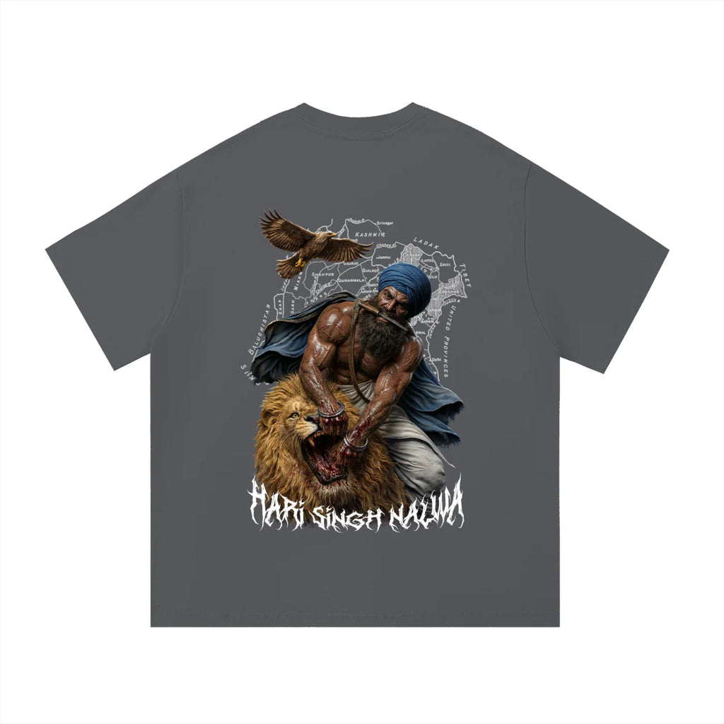 Sher-e-Punjab: Nalwa Edition X Risen Retro v2 Essential Cotton T-Shirt