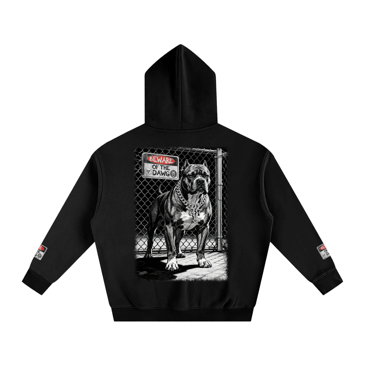 Beware of the Dawg X RisenRetro Oversize Fleeced Hoodie