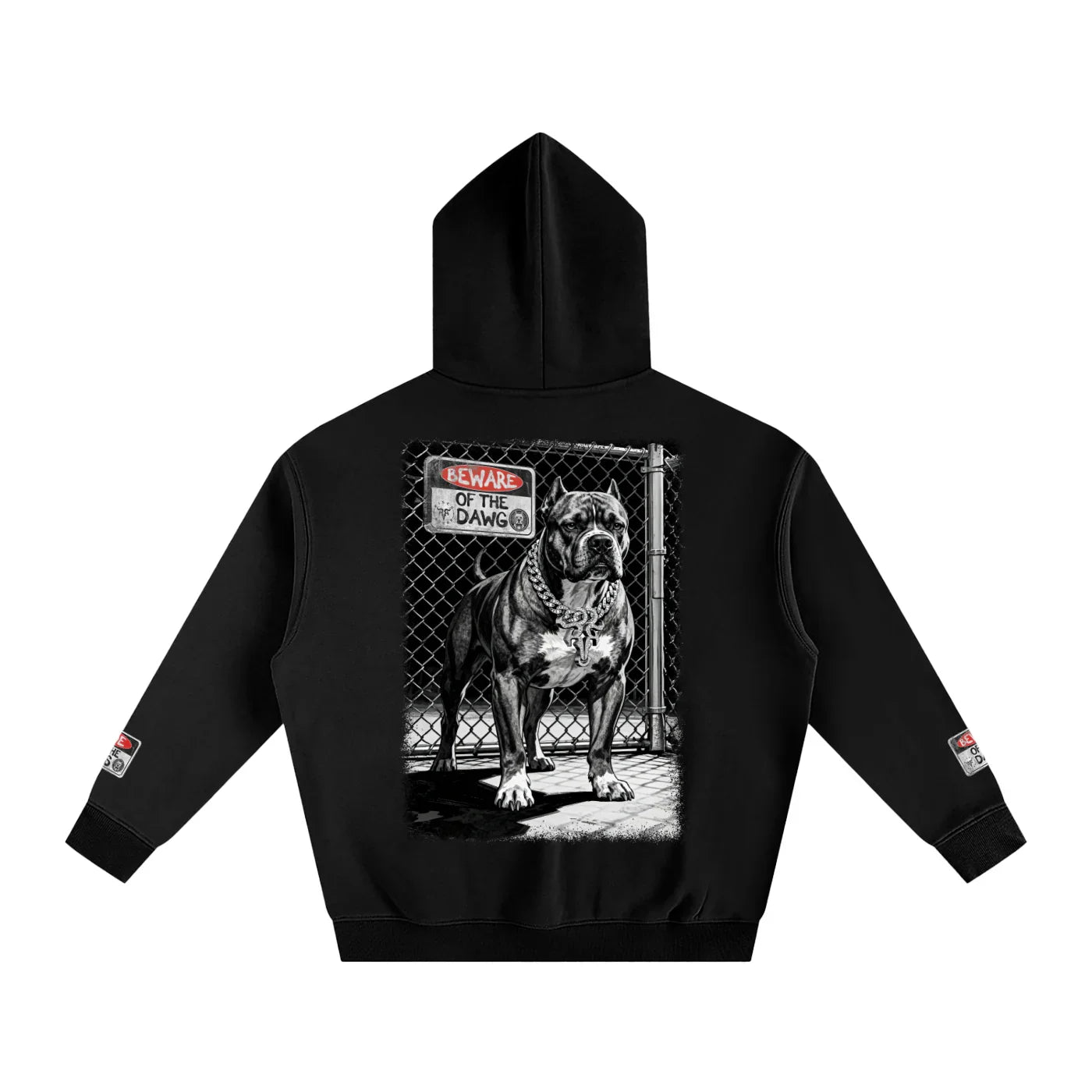Beware of the Dawg X RisenRetro Oversize Fleeced Hoodie