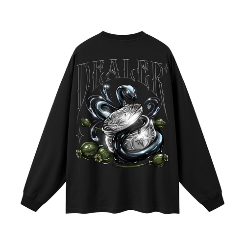 DEALER CSTM DSGNR x RisenRetro Oversized Unisex Long Sleeve T-Shirt