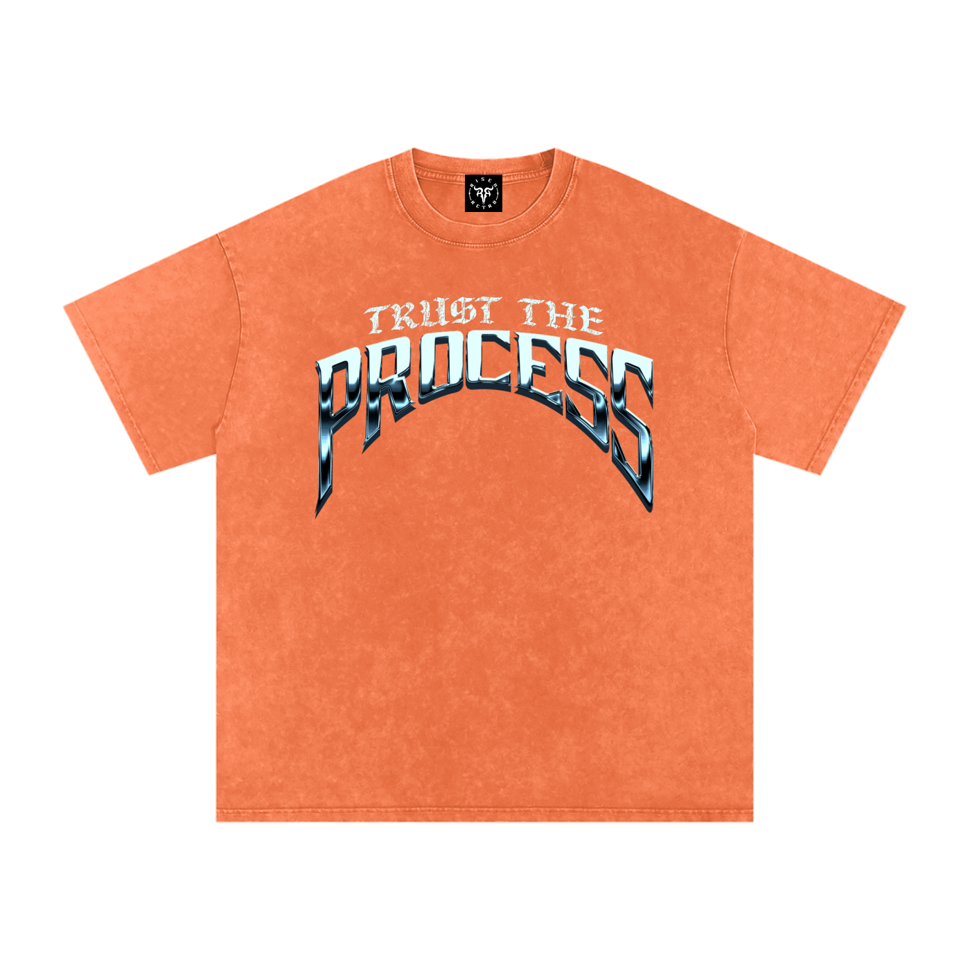 TRUST THE PROCESS x Snow Washed Oversized Cotton T-Shirt
