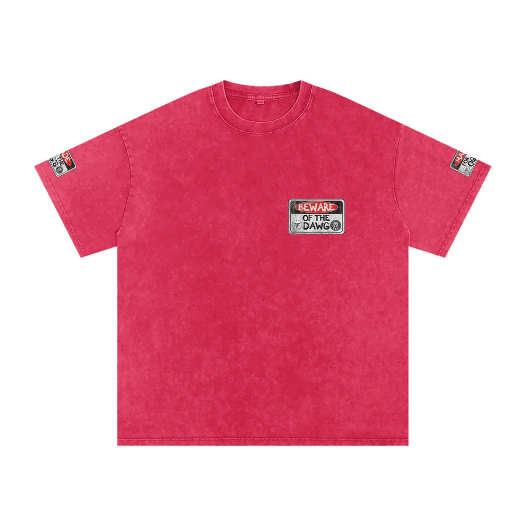 Beware of the Dawg Washed Oversized Cotton T-Shirt