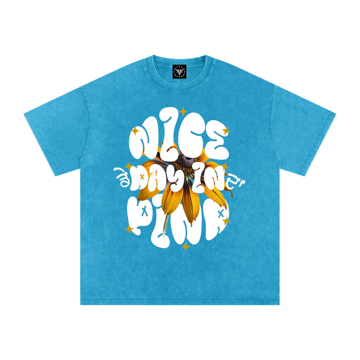 Nice Day In Da Pind X RisenRetro Washed Oversized Cotton T-Shirt