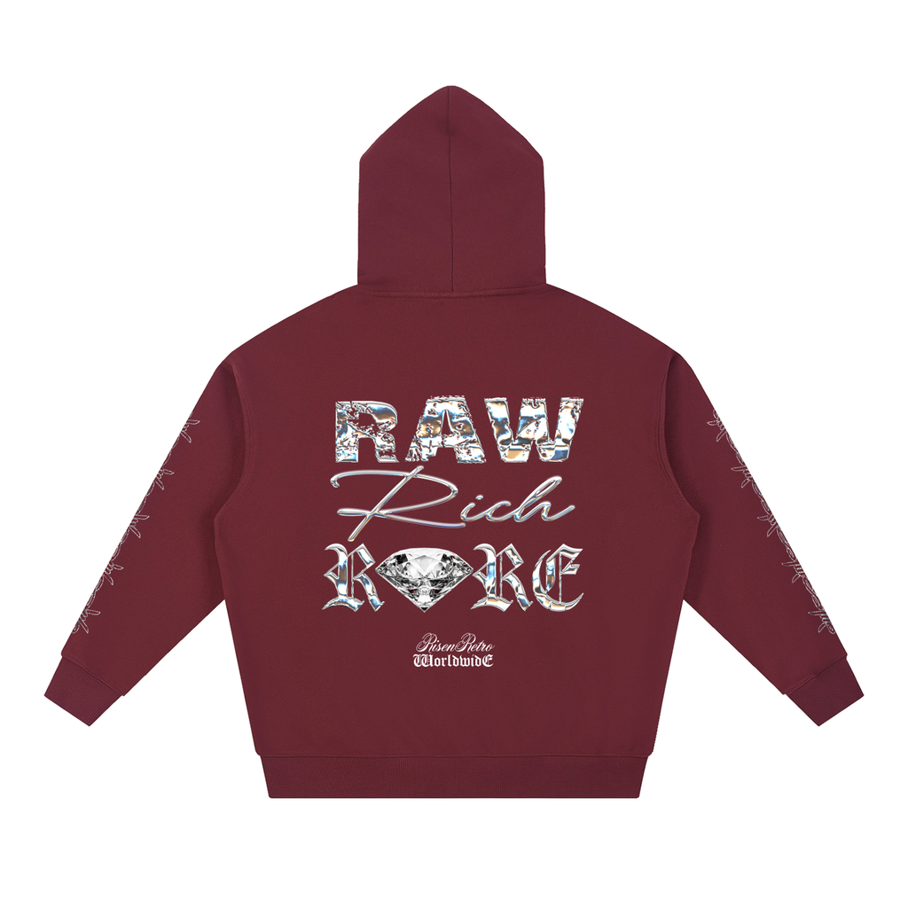 Raw Rich Rare X RisenRetro Essential Heavyweight Hoodie