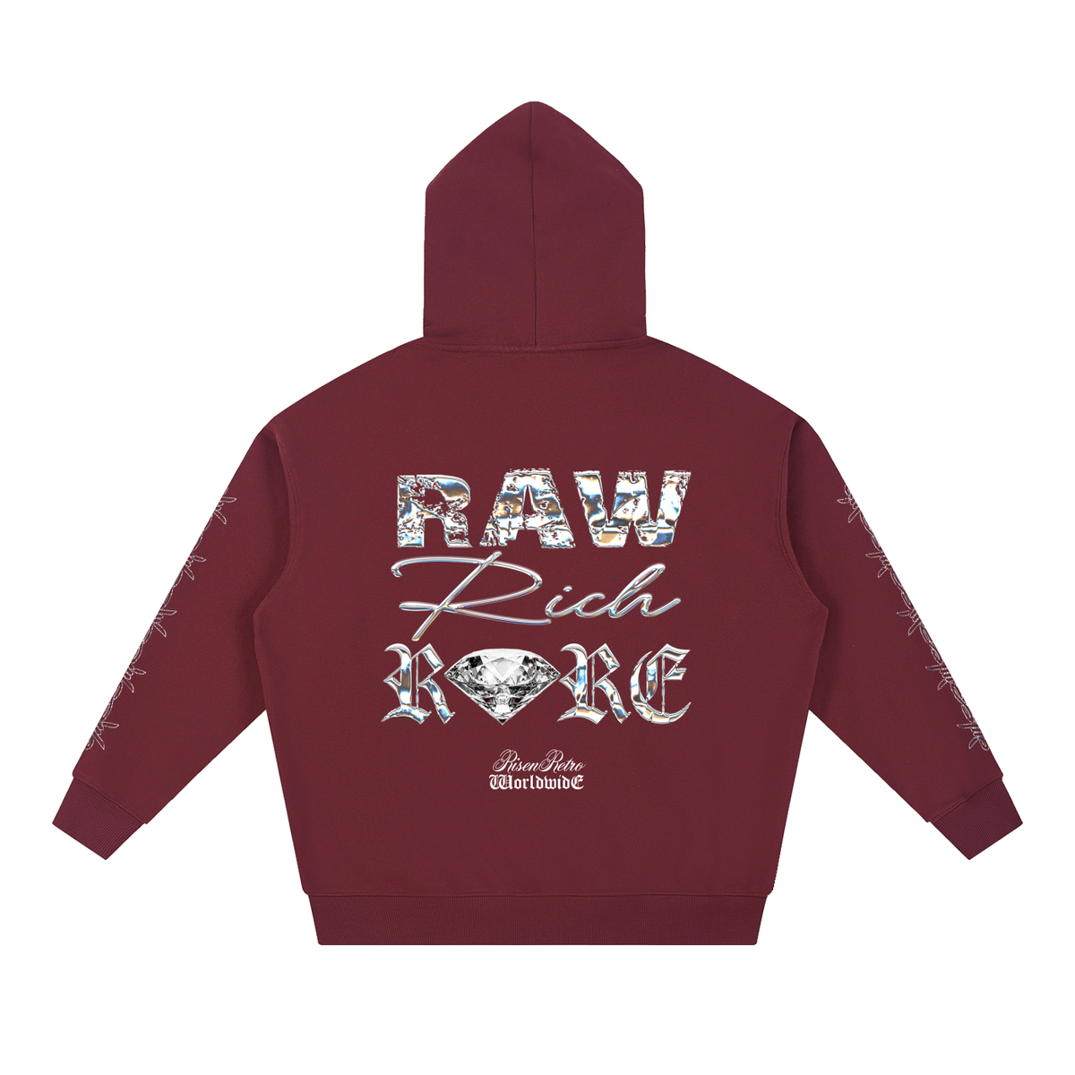 Raw Rich Rare X RisenRetro Essential Heavyweight Hoodie