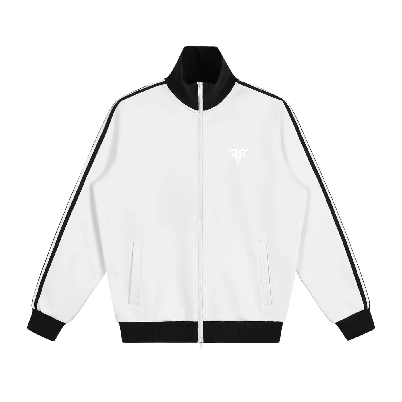 Ensemble de survêtement Urban Track Set X RisenRetro Veste de survêtement polaire à bandes latérales contrastées