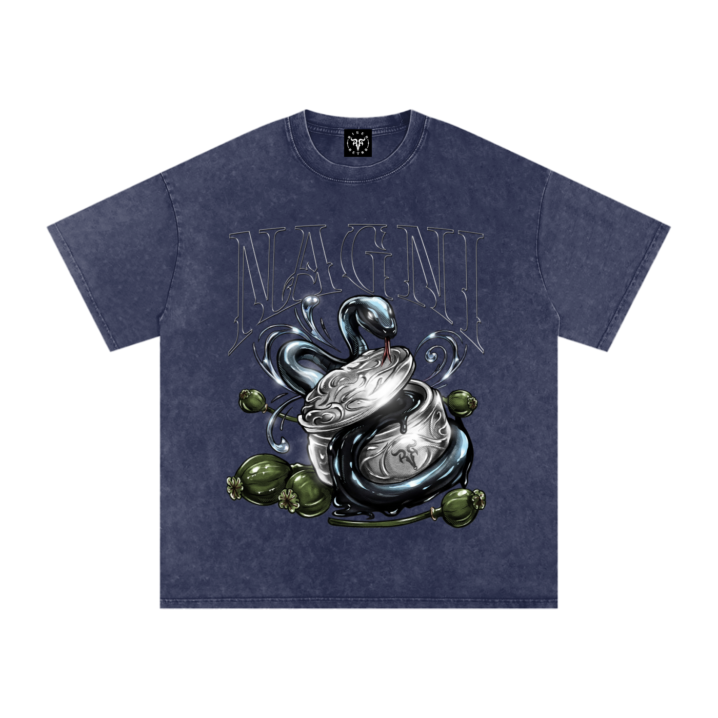 NAGNI X RisenRetro Washed Oversized T-Shirt