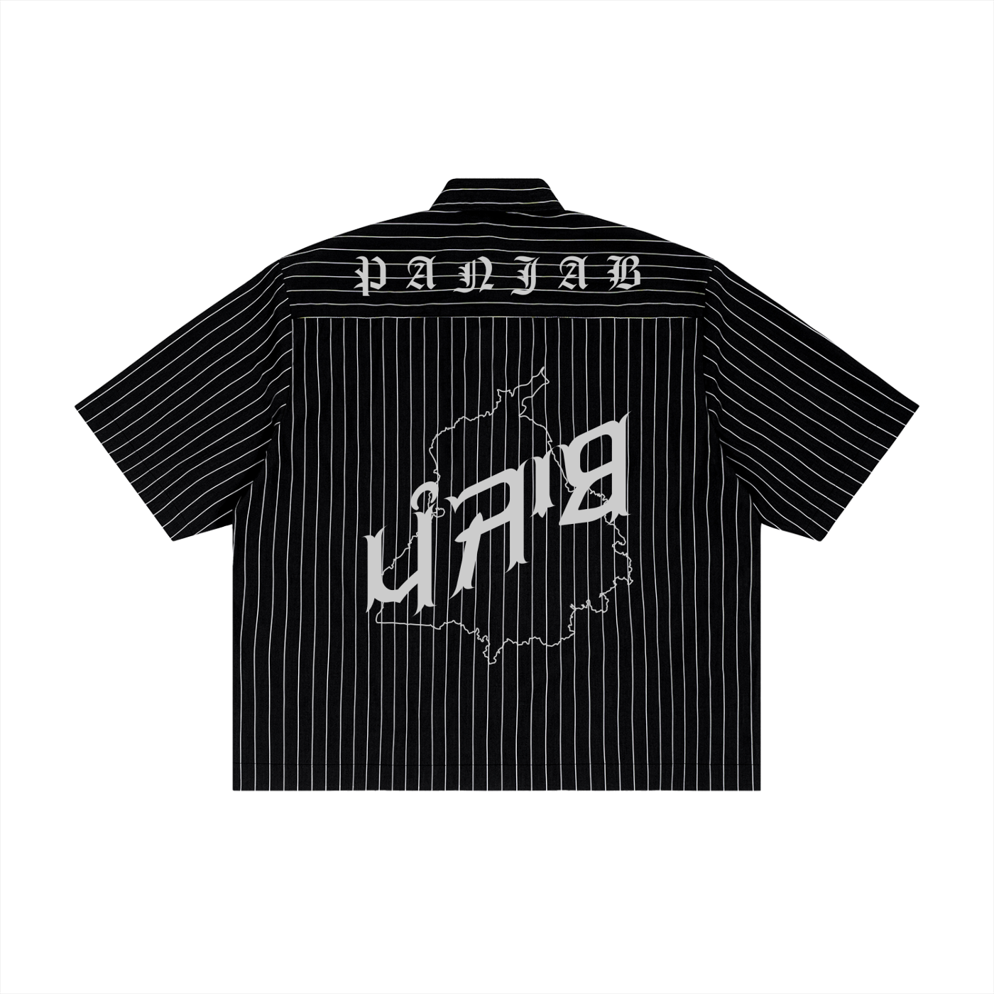 Panjab X Risen Retro Unisex Striped Boxy Button-Up Shirt