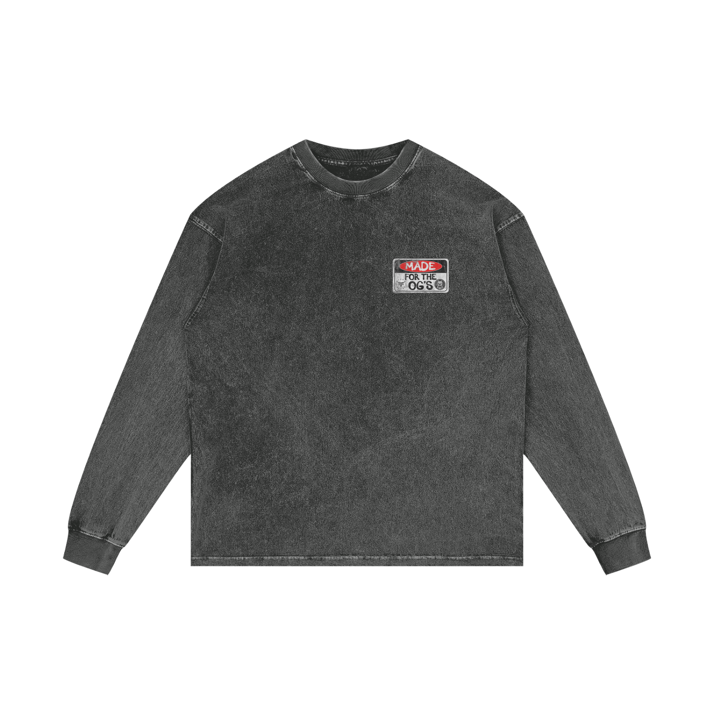 For the OG's Acid Wash Oversize Long Sleeve T-Shirt